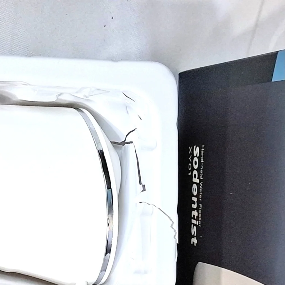 Sodentist NIBox 280 ml. White Hand-Held 3 Mode Water Flosser With Charging Base